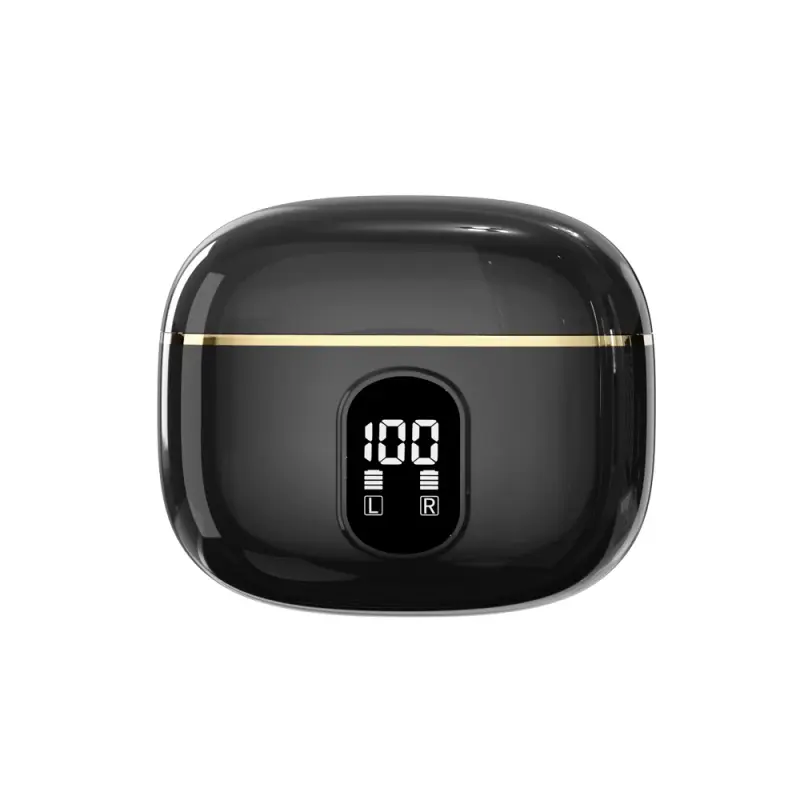 Auriculares Inalámbricos Pantalla Led Estéreo Control Táctil Reducción YIZHOOD Bluetooth Negro