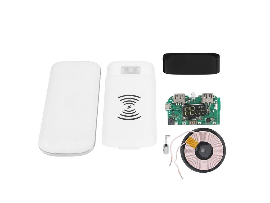 Kit De Power Bank (carga Inalámbrica Qi Con Pantalla Digital)