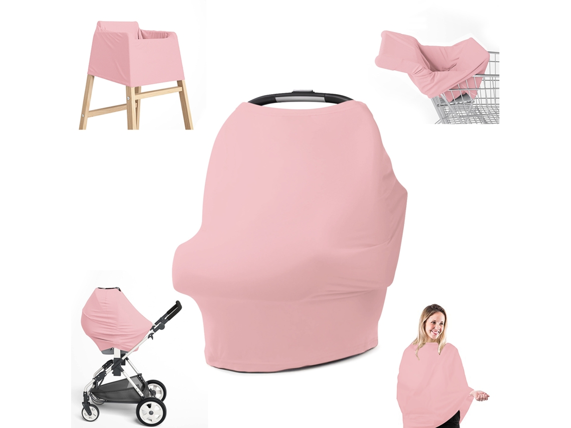 Funda De Lactancia, Funda Protectora Multifuncional Transpirable Para Cochecito De Bebé, Funda Para Cesta, Cherry Pink Chrui