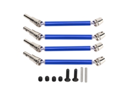 Ymsl 4 Pcs Eje De Transmisión Cvd Delantero Y Trasero Para Coche Rc Arrma 1/10 Kit De Repuesto Azul Hxl
