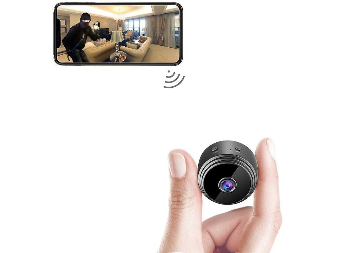 Minicámara Espía Inalámbrica Wi-fi Hd 1080p Con Visión Nocturna Y Detección De Movimiento.