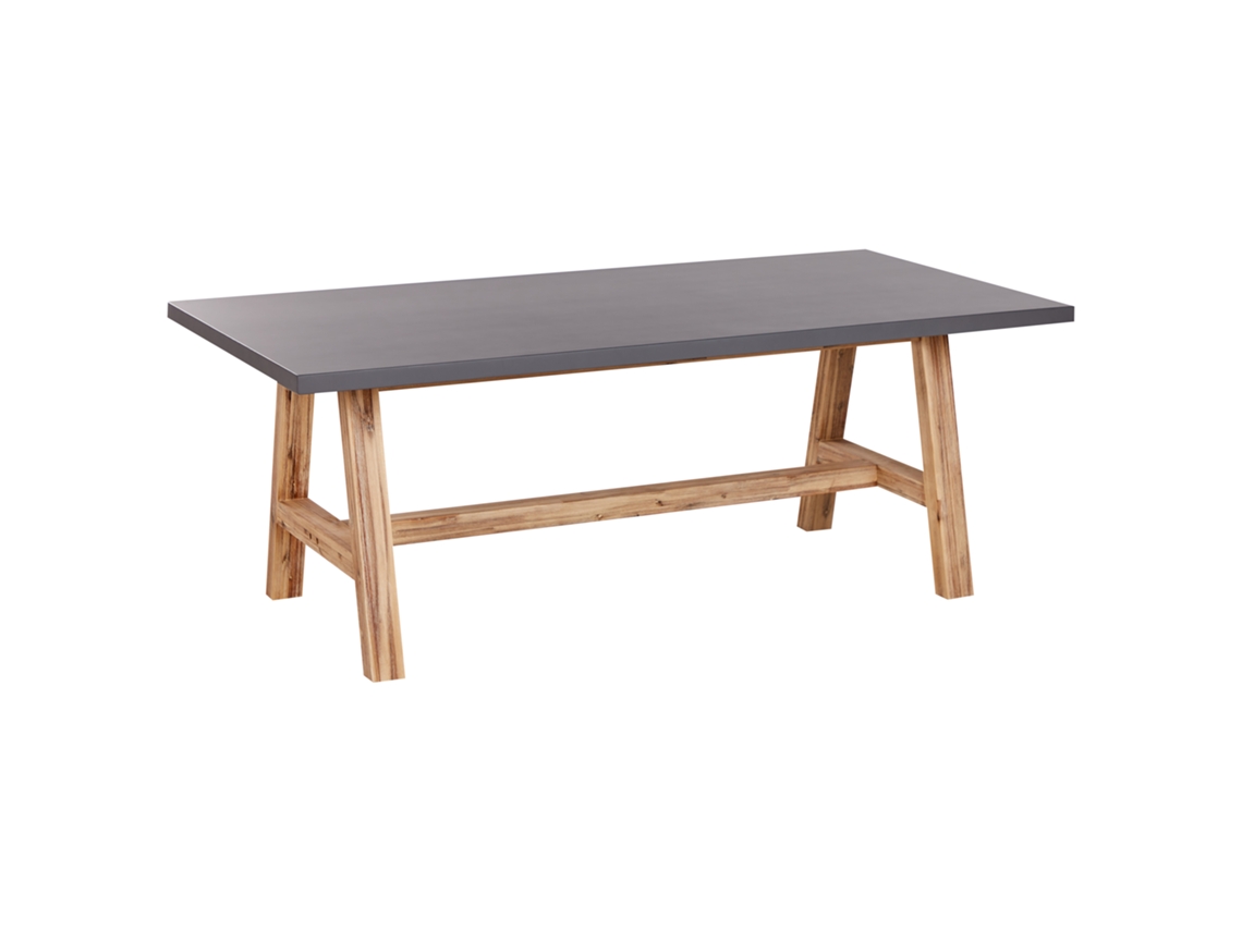 Mesa De Refeição De Jardim Tonnare 200 Cm 100 Cm Betão Cinzento