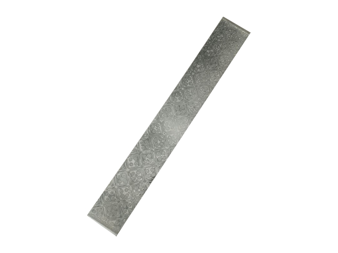Barra De Acero De Damasco De 160*30*3 Mm, Acero Moldeado Para Bricolaje, Cortadora, Materiales Multiusos.
