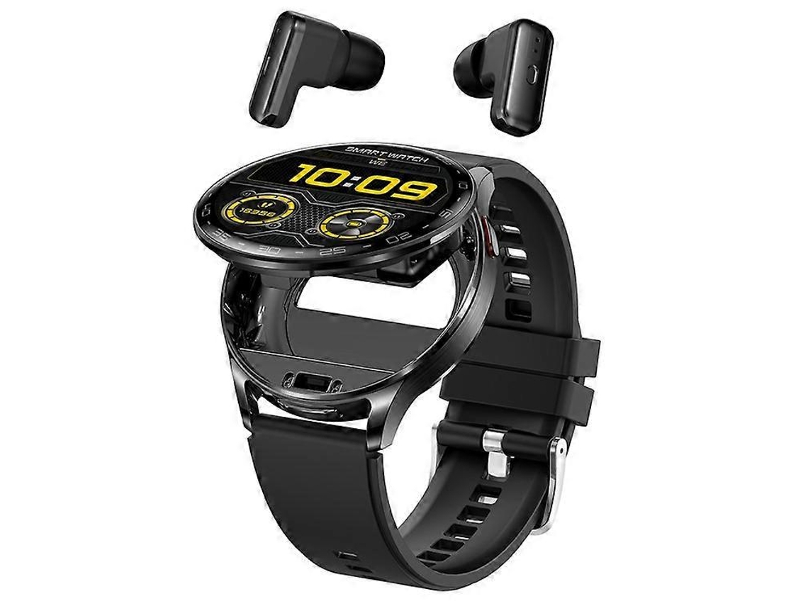 Reloj inteligente T97 2 en 1 con auriculares inalámbricos, llamadas Bluetooth, monitorización de la salud y reloj deportivo resistente al agua. Ly Ebike