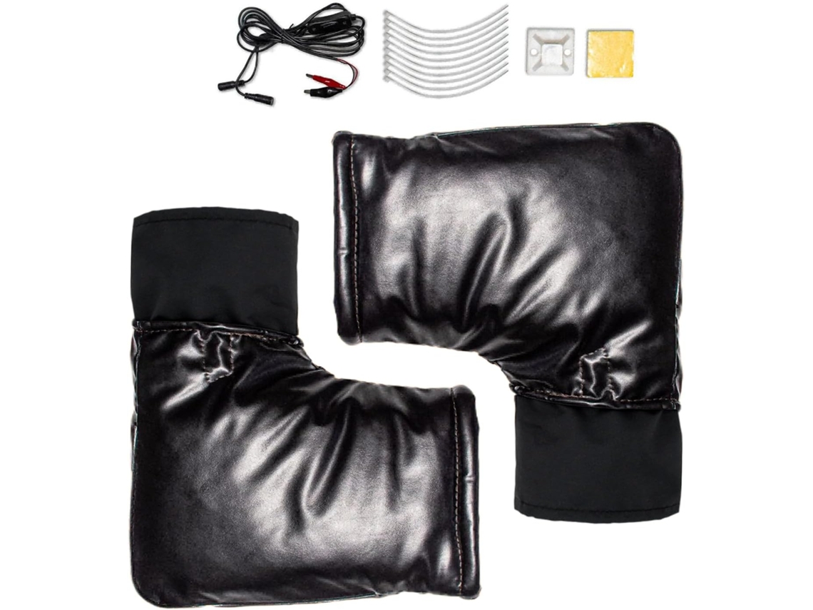 Pu Os Para Manillar De Motocicleta Funda Calefactable 12 V Resistentes Al Viento Y Agua Scooter Invierno Quad Moto