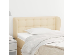 Cabecero De Tela Color Crema 103x23x78/88 Cm