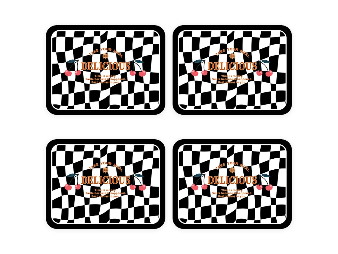 Juego de 4 manteles impermeables de PVC, aislamiento térmico, antideslizantes TRUYUETY