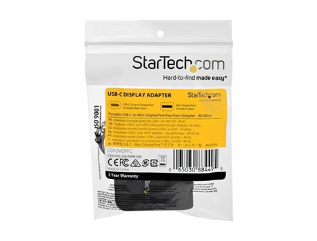Startech.Com Cdp2Mdpfc USB Graphics Adapter 3840 X 2160 Pixeles Negro