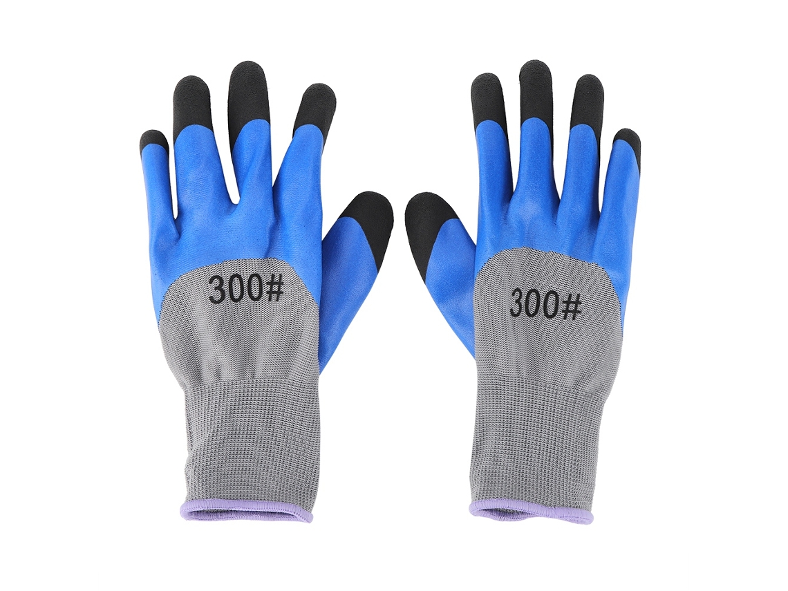 Guantes de trabajo ligeros, portátiles, que absorben la humedad y recubiertos de poliuretano para uso general y jardinería, 5 pares