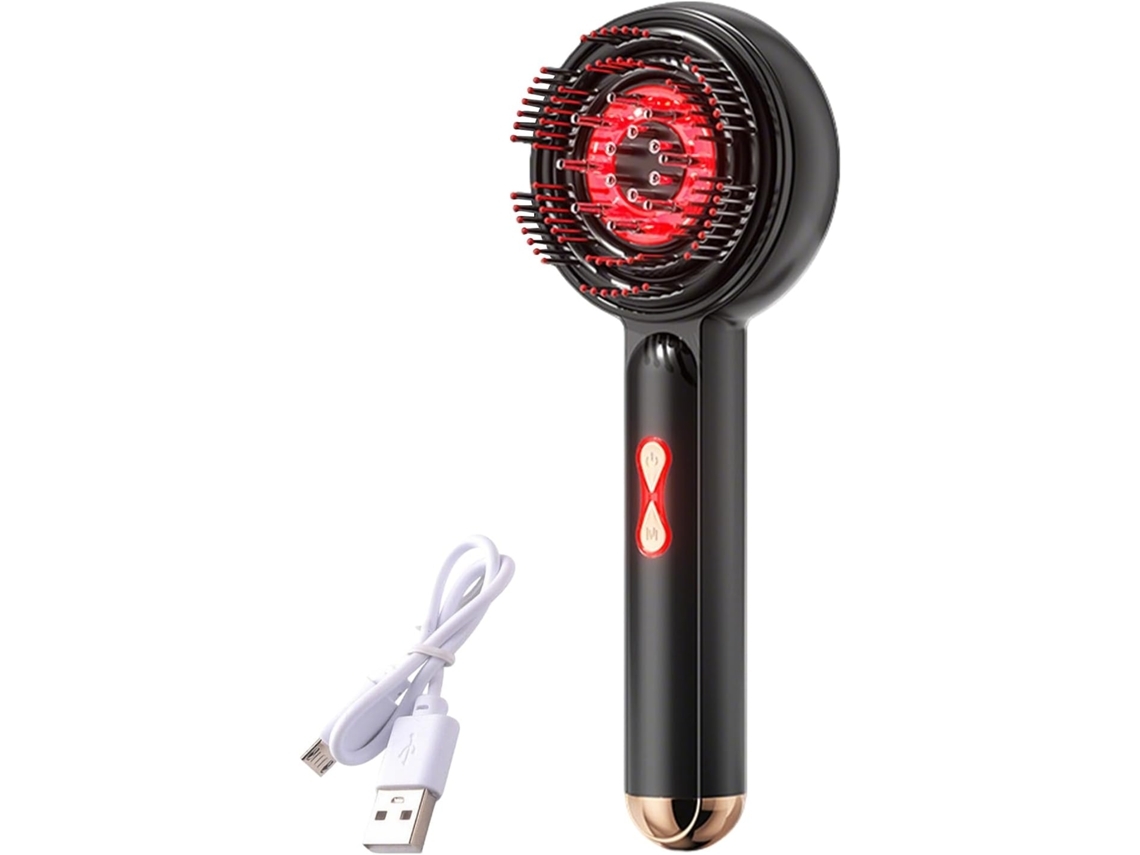 Masajeador Eléctrico De Cabeza 2 En 1, Peine Eléctrico Para Masajear El Cabello*