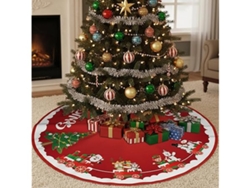 Falda Redonda Para Árbol De Navidad De 90 Cm, Alfombra Decorativa, Ergonómica, Para Uso Diario.
