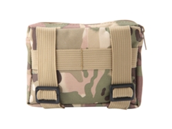 Riñonera de nailon impermeable para acampar y actividades al aire libre, bolsillo colgante portátil.