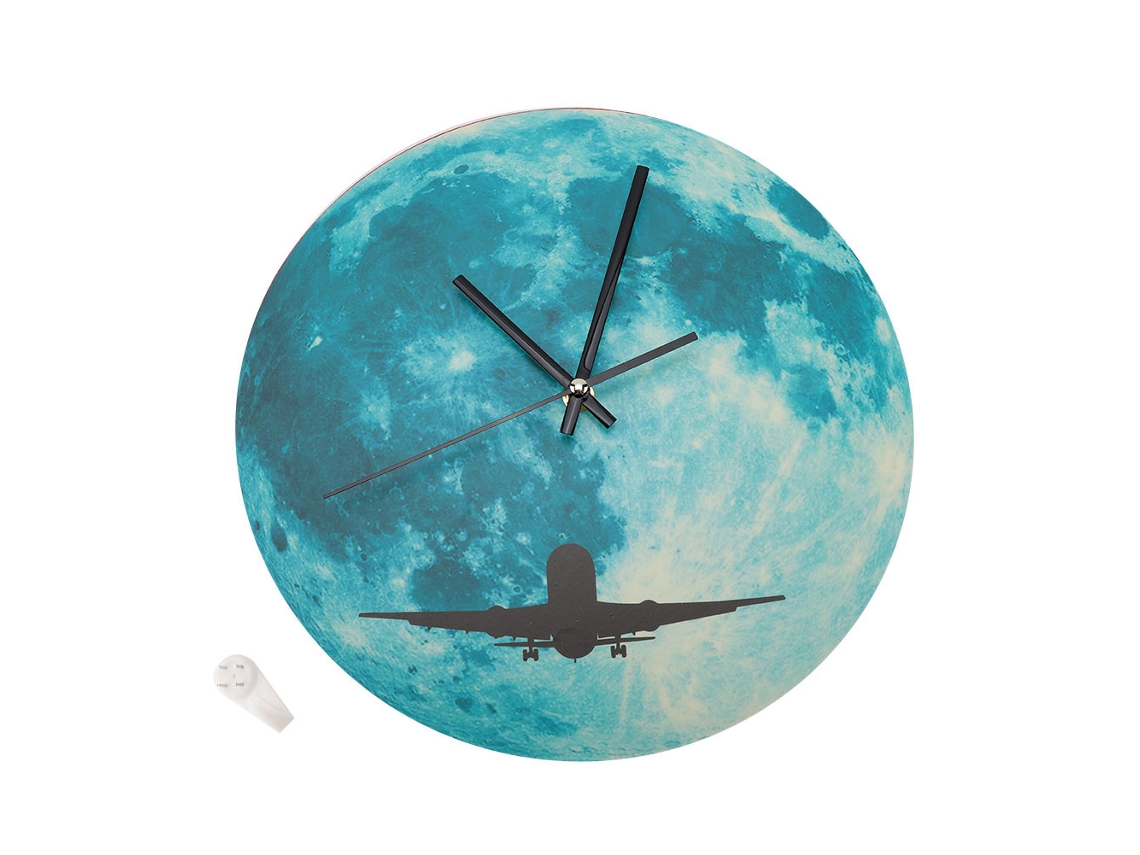 Reloj de pared impermeable de 30 cm con luz nocturna, ideal para decorar el dormitorio y el hogar (4)