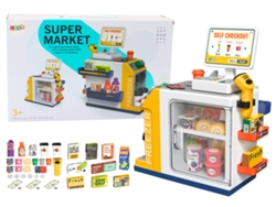 B.active - Caja registradora de supermercado, escáner, conjunto de sonido y luz