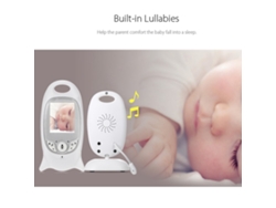 Monitor para bebés con cámara inalámbrica 2.4G, audio y video bidireccional, visión nocturna, intercomunicador, enchufe USB 100-240V