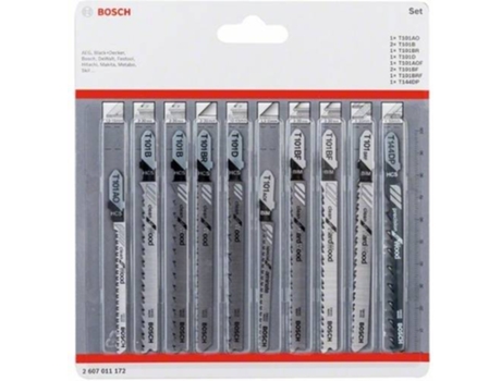 Conjunto de Láminas de Sierra de Calar BOSCH Vertical - 10 Un - Corte Limpo - Vástago T