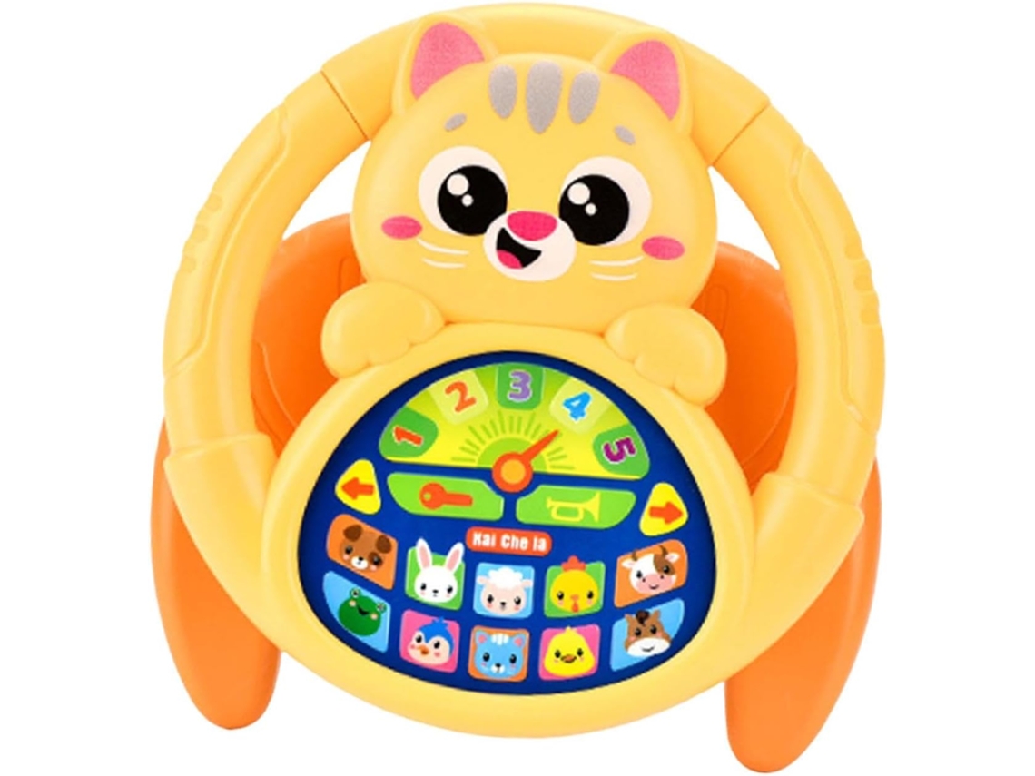 Volante Juguete Educativo Chrui Forma De U Con Luz Y Música (gato)
