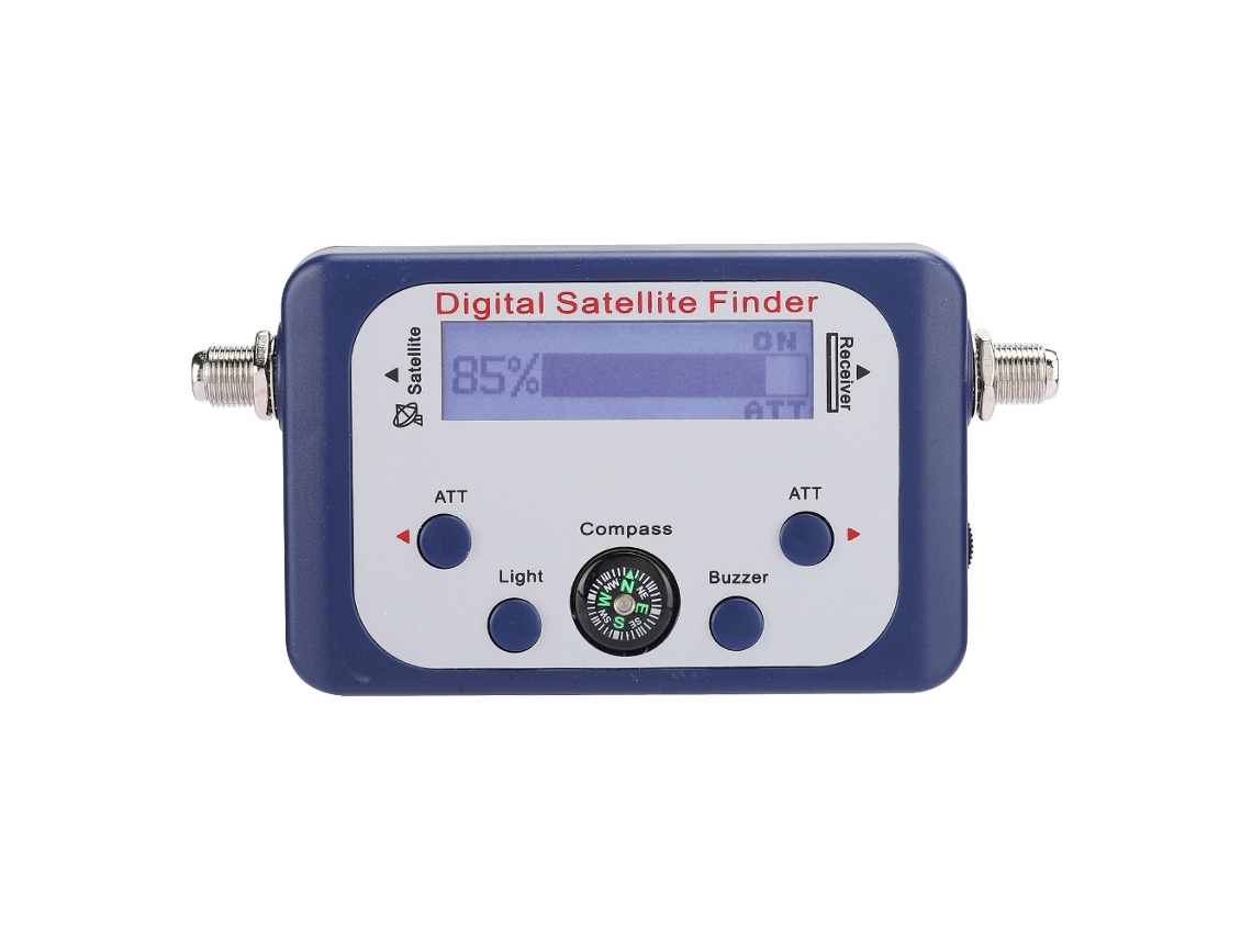 Medidor De Señal Satelital Digital Portátil De 950-2150 Mhz Con Pantalla Lcd Y Zumbador.