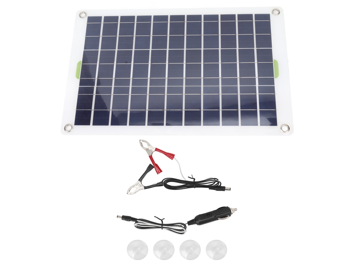 Cargador Solar Portátil De 30 W Y 12 V Con Controlador Inteligente, Resistente Al Agua Para Vehículos Recreativos.