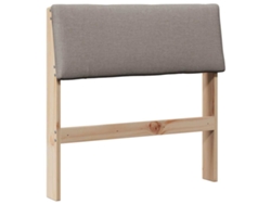Maison Exclusive - Cabecero Tapizado Taupé 75 Cm Madera De Pino Macizo