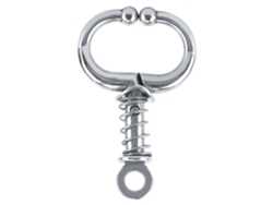 Anillo de acero inoxidable para nariz de toro, vaca y ganado, accesorio para ganado con pinzas de resorte Truyuety