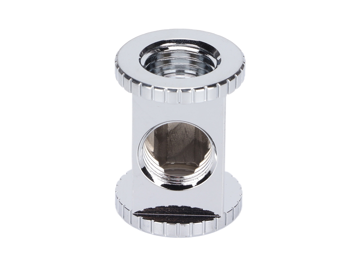 T Block Fitting Hembra Rosca G1/4in Te T De Latón Acero Inoxidable Para Enfriamiento De Agua