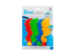 Animais de Mergulho Sea Horse 4 Unidades Azulsoftee