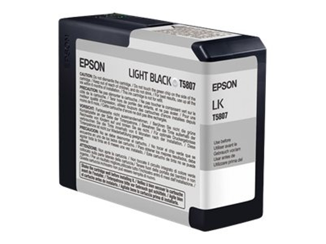Cartucho de tinta original EPSON, T5807 80 ml , Gris, C13T580700