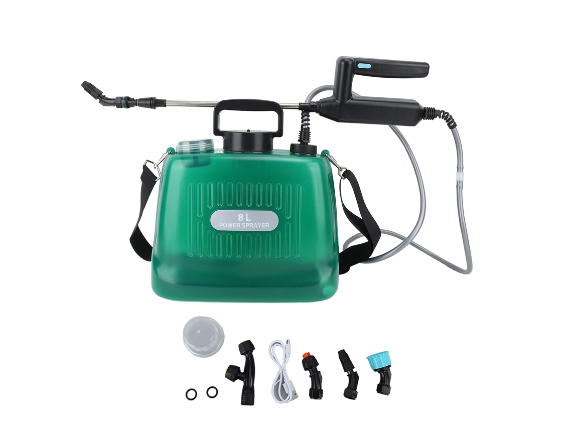 Pulverizador Eléctrico De 2,1 Galones Con Batería Recargable Usb, Pulverizador De Jardín Portátil, 8 Litros