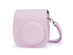 Estuche para cámara instantánea Fujifilm Instax Mini 12 / Mini 11 / Mini 9 / Mini 8, bolso de cuero retro con correa para el hombro, rosa, Digitallab