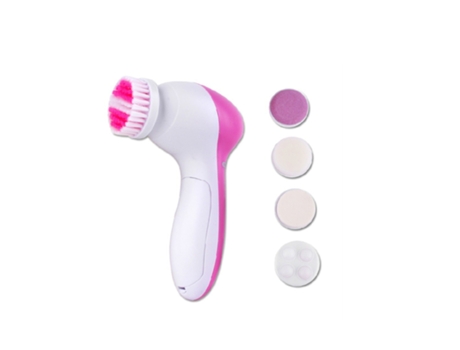 [Nuevo 2020] Cepillo de limpieza facial eléctrico a prueba de agua para una limpieza profunda y una exfoliación suave con 5 cabezales de cepillo