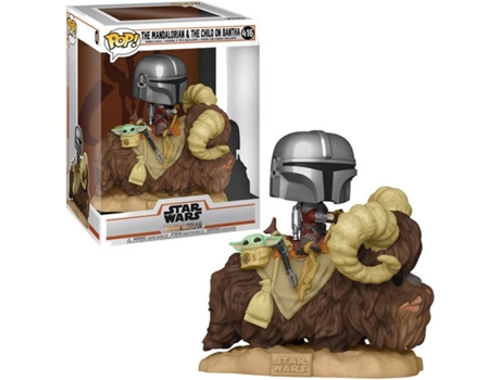 Figura FUNKO POP! Star Wars: The Mandalorian -Mando on Bantha w/Child 416