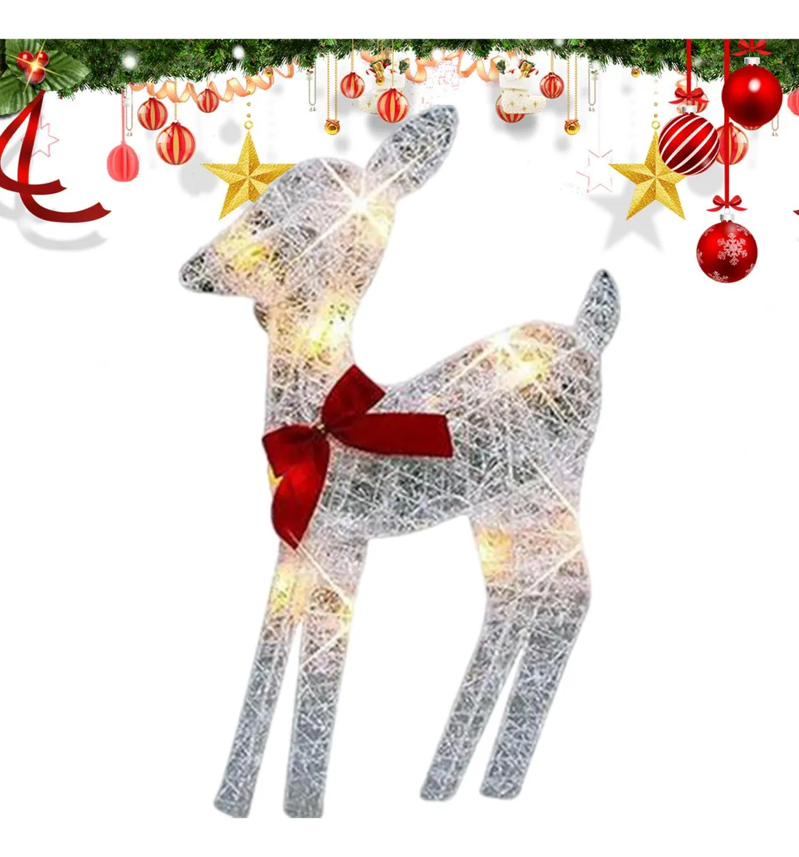 Navidad al aire libre con renos iluminados - Vayotoy