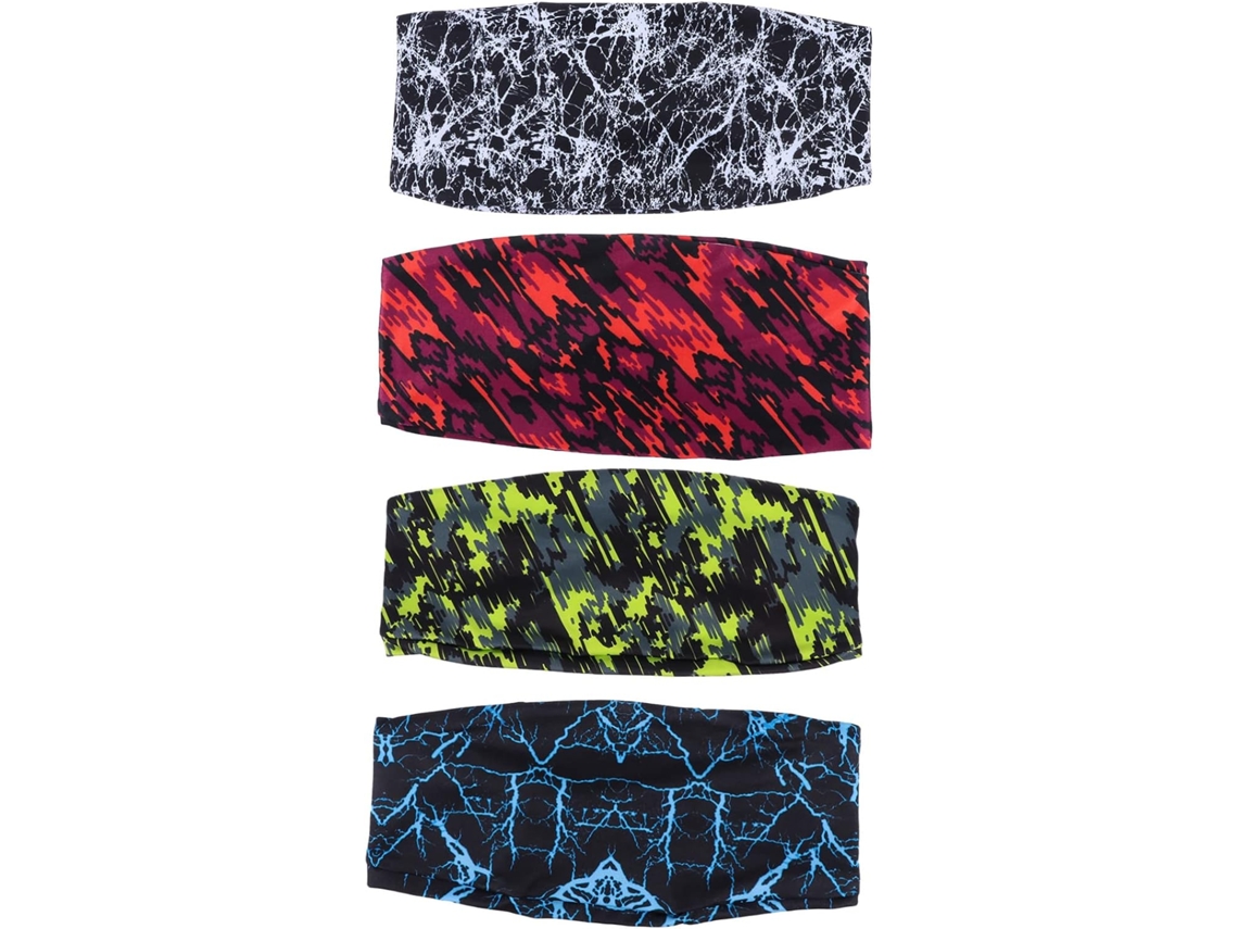 Diademas Deportivas De 4 Piezas Para Yoga Y Fitness, Absorbentes Del Sudor, Accesorio Transpirable.