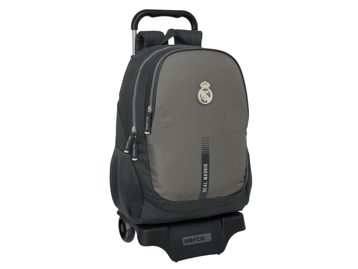 Mochila escolar con ruedas gris del Real Madrid CF 32 x 44 x 16 cm