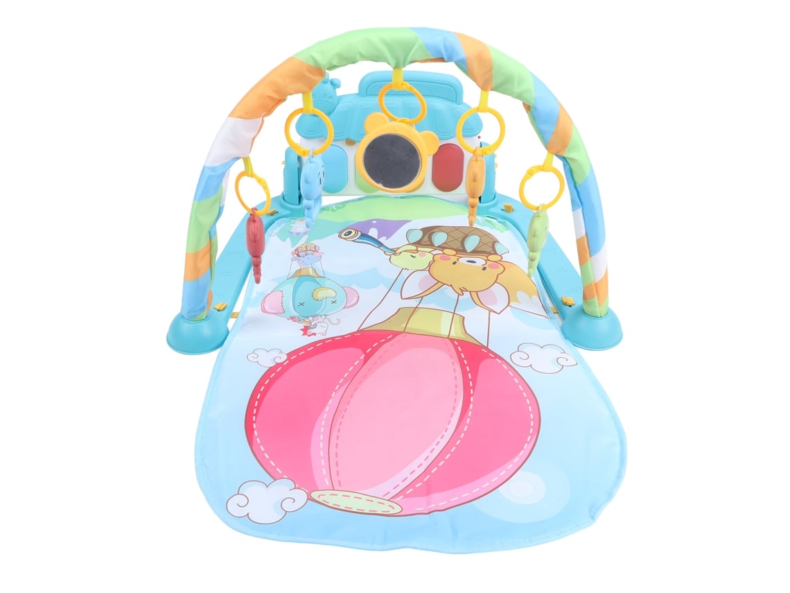 Tapete De Fitness Para Bebê Com Piano De Pedal E Brinquedos Sensoriais Para Desenvolvimento Precoce