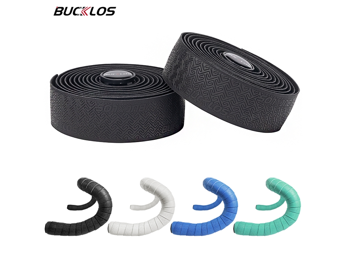 Cinta de agarre para bicicleta Bucklos, suave y absorbente de impactos para manillar de carretera y grava Vayotoy