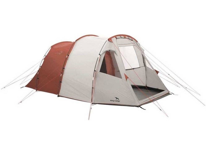 Easy Camp Tienda de campaña Huntsville 500 5 personas rojo y crema