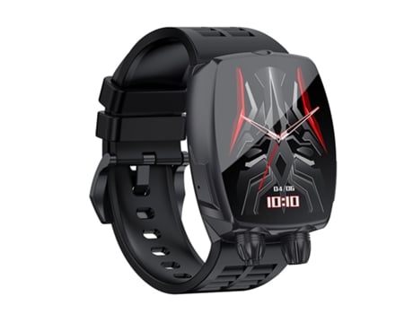 Smartwatch CHRONUS Bluetooth Llamadas 3Atm Impermeable Monitor de Frecuencia cardiaca Oxígeno en la sangre (Negro)