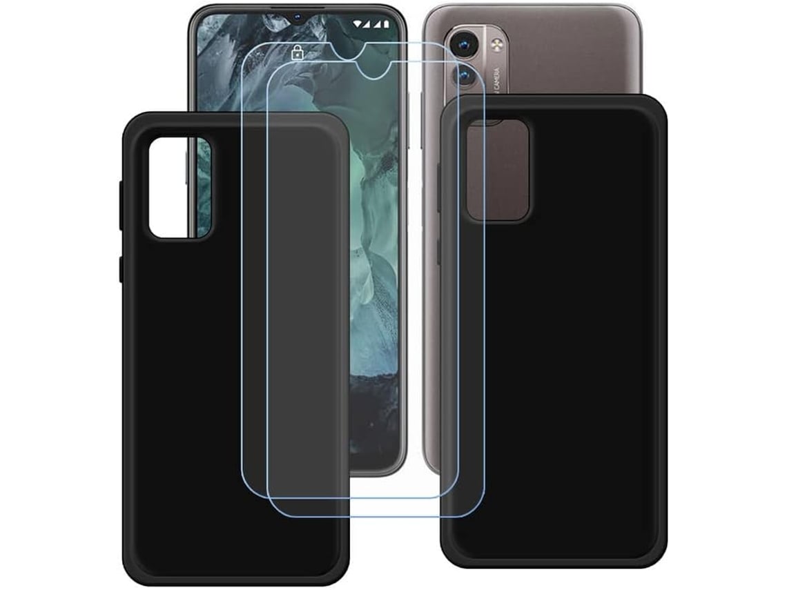 Conjunto de Protectores de Pantalla Antiqueda para Nokia G11 HONGWE. Negro (2un)