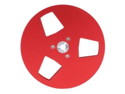 Bobina Vazia De Fita 5 Polegadas 3 Buracos Universal Em Liga De Alumínio Para Gravador Studer Revox Reel To Reel 1/4 Polegada Vermelha