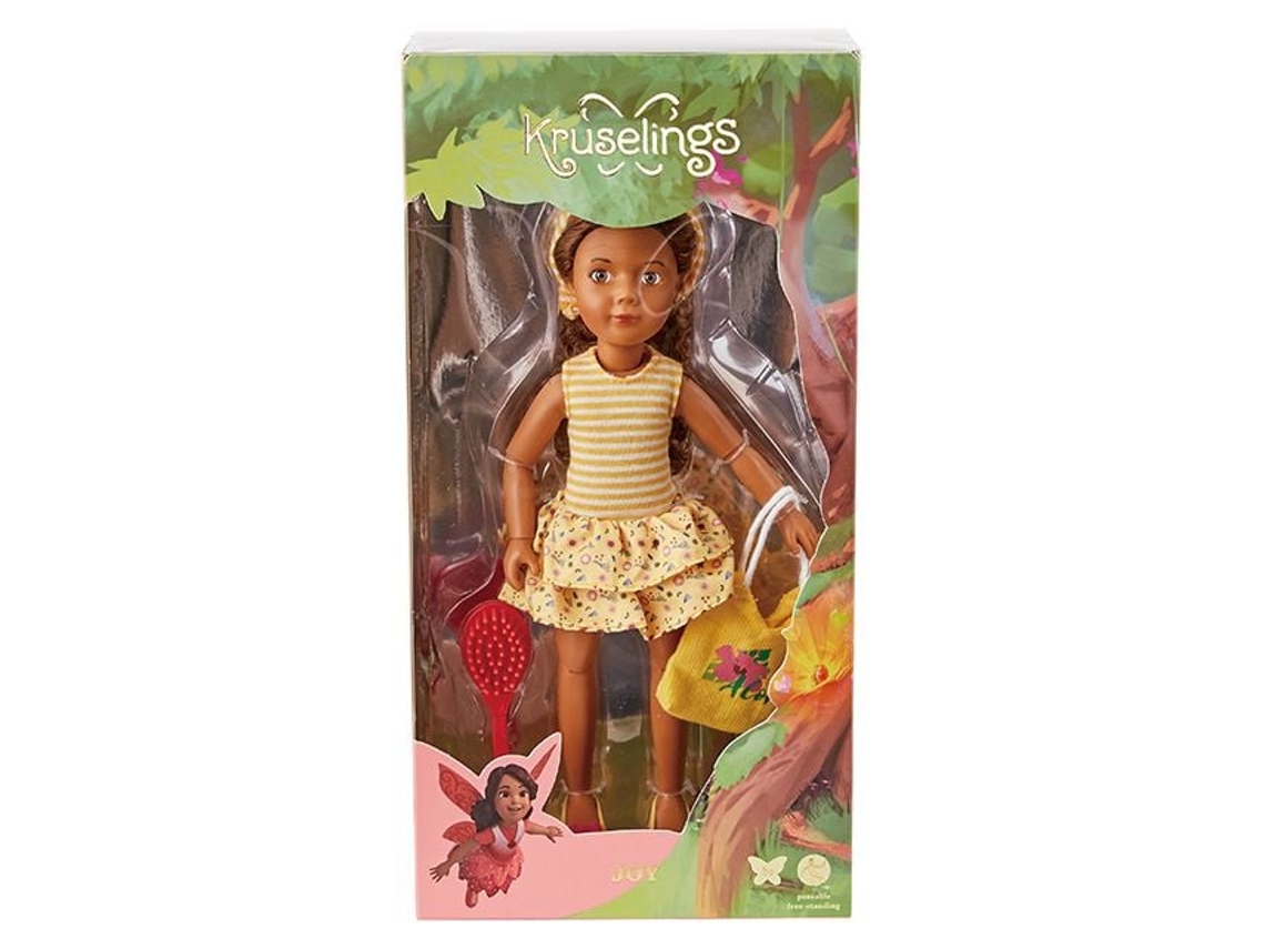 Muñeca de moda Kruselings Joy Summer Queen con atuendo de verano, 23 cm