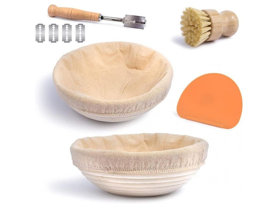 2026 cesta de Levado para Pão de Massa Madre, 13*6cm, Natural Sem Químicos e Sem Corantes