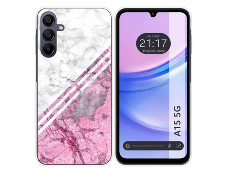 Funda Silicona para Samsung Galaxy A15 diseño Mármol 03 Dibujos TUMUNDOSMARTPHONE