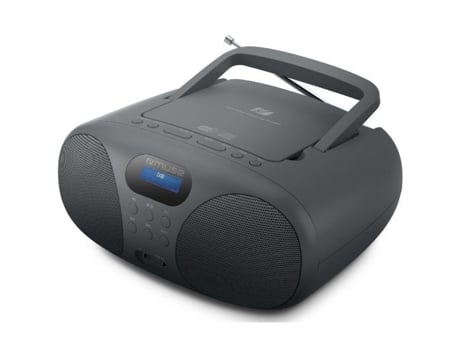 Radio Cd Portátil Negro Md208Db