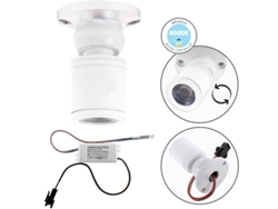 Foco orientable Melvin Redondo 1W LED 70 lm 4000K Alt. 4 X Diámetro 3 cm Blanco FERRIMEX
