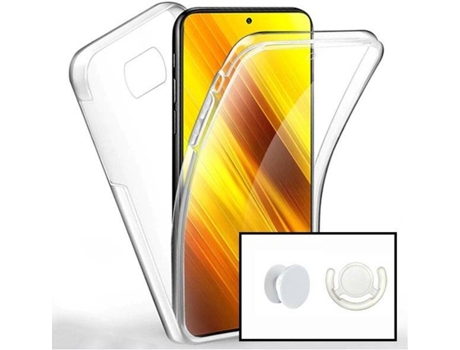 Funda Xiaomi Poco X3 Pro PHONECARE 360° Impact Protection Transparente y Blanco