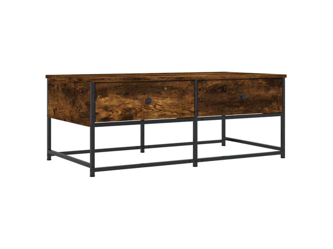 Maison Exclusive - Mesa De Centro Madera De Ingeniería Roble Ahumado 100x51x40 Cm