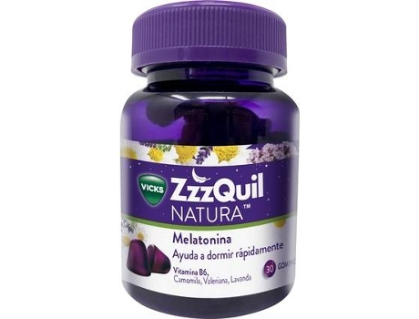 Complemento Alimentar ZZZQUIL Zzzquil Natura Melatonina (30 cubos mastigáveis)