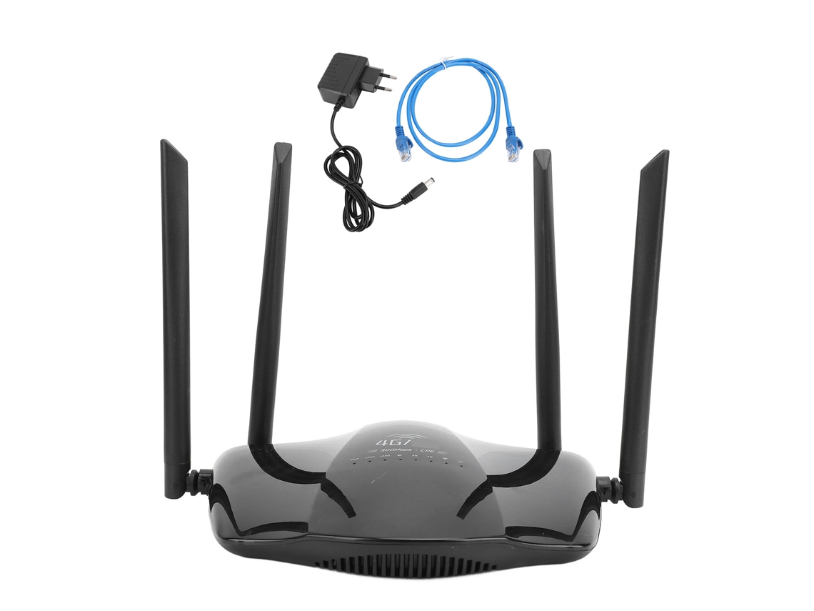 Baoj-2026roteador Wifi 4g Lte Desbloqueado Hotspot Portátil 300mbps Com Cartão Sim E 4 Antenas Versão Europeia Plug Ue